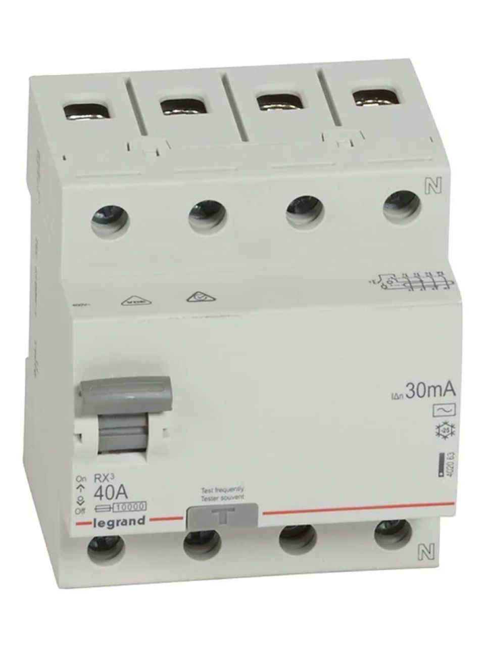 ВДТ Legrand 402063 4П 40А АC RX3 30мA