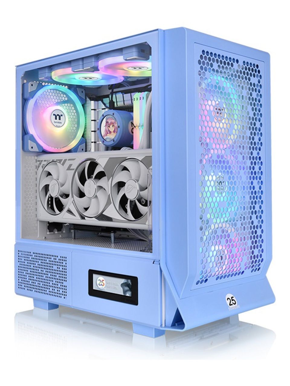 Компьютерный корпус Thermaltake Ceres 330 TG ARGB Hydrangea Blue без Б/П