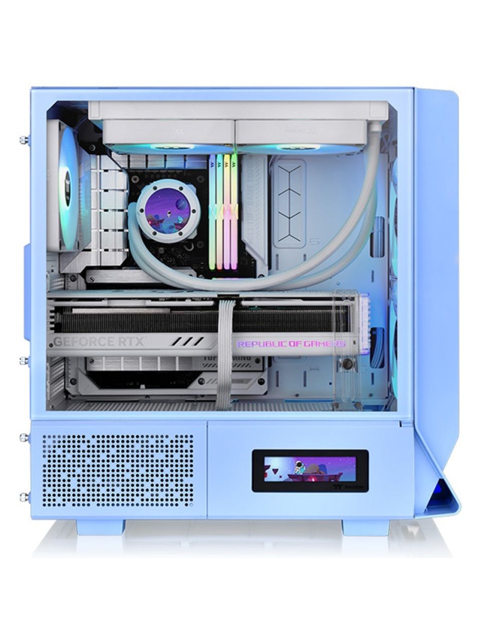 Компьютерный корпус Thermaltake Ceres 330 TG ARGB Hydrangea Blue без Б/П