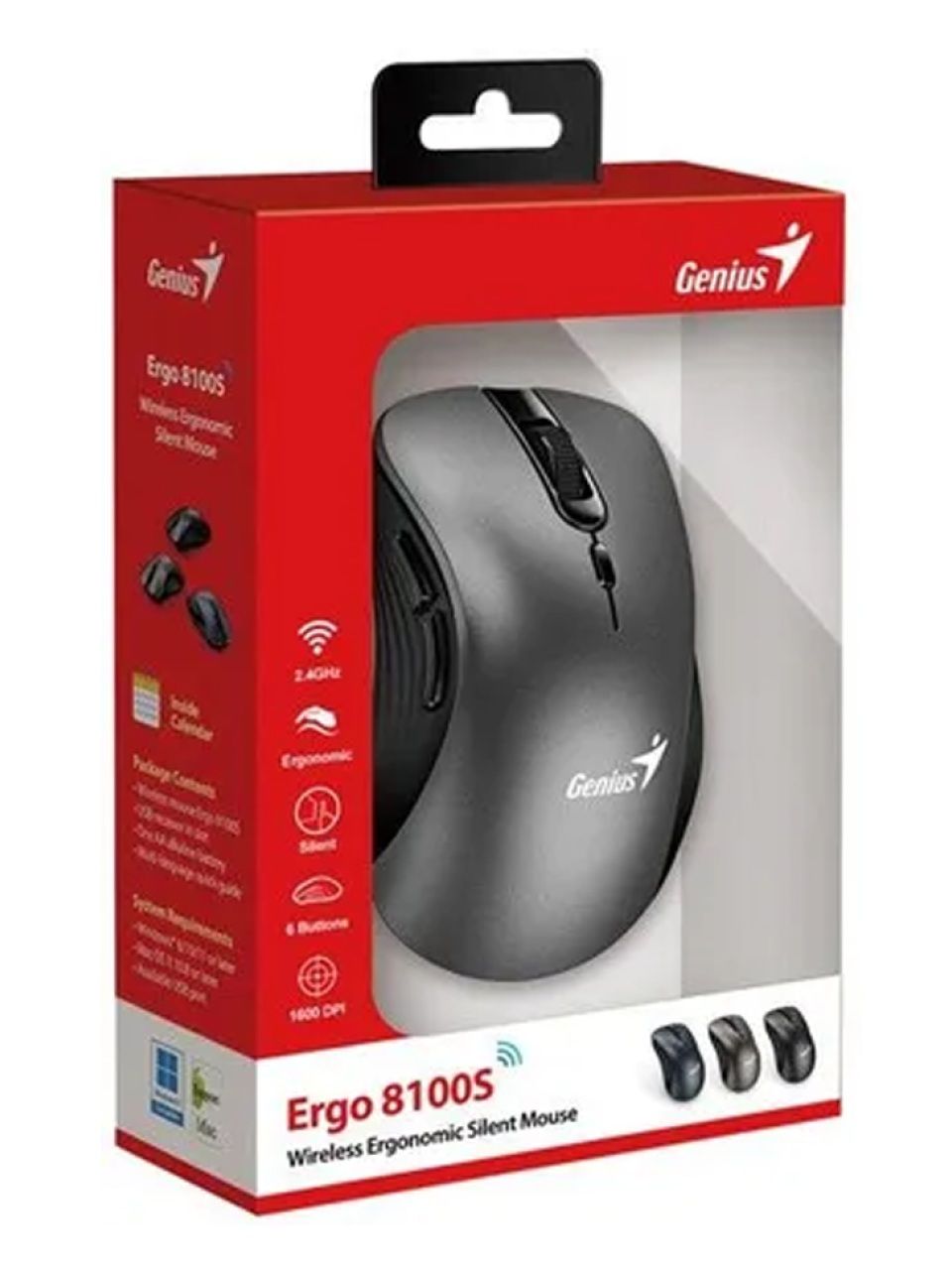 Компьютерная мышь Genius Ergo 8100S Iron Grey