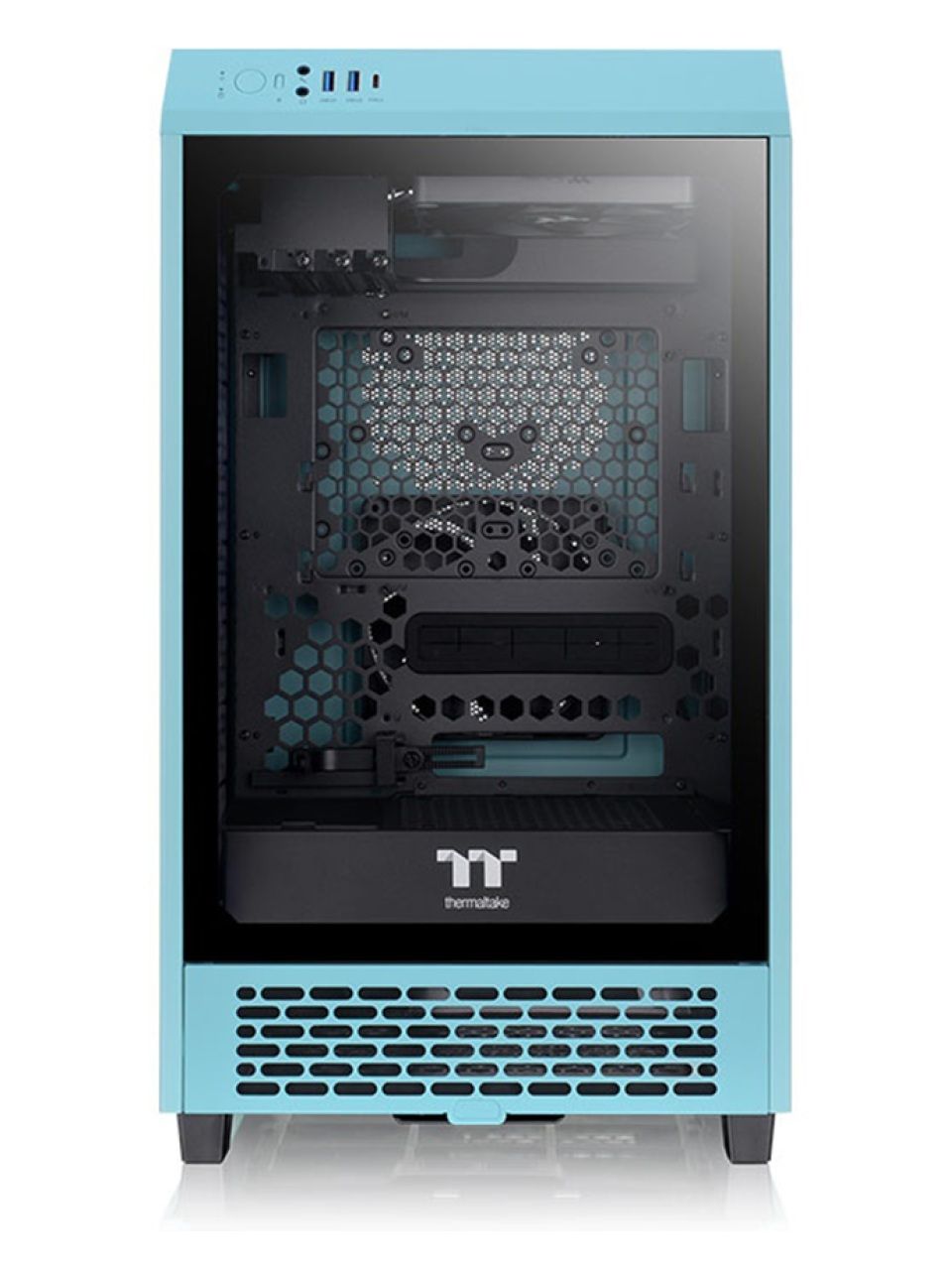 Компьютерный корпус Thermaltake The Tower 200 Turquoise Mini Chassis без Б/П