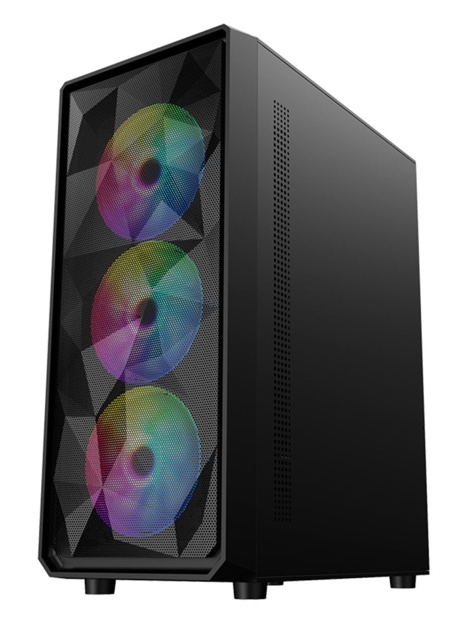 Компьютерный корпус 1STPLAYER FD3-BK-1F5M-3F5S Black без Б/П