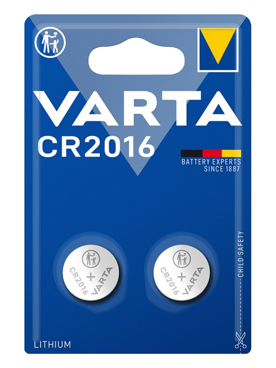 Батарейка VARTA Lithium CR2016 3V 2 шт. в блистере