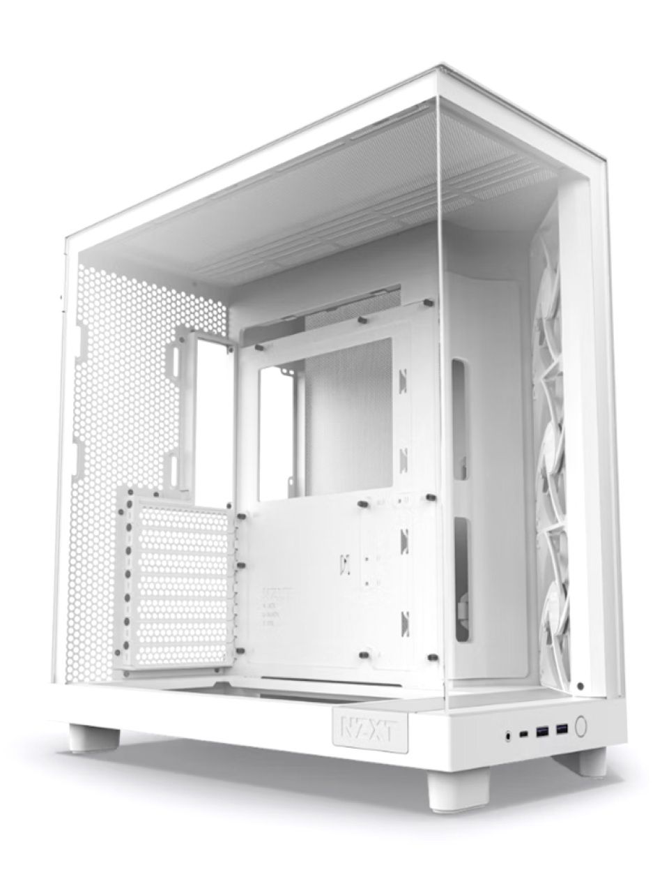 Компьютерный корпус NZXT H6 Flow CC-H61FW-01 White без Б/П