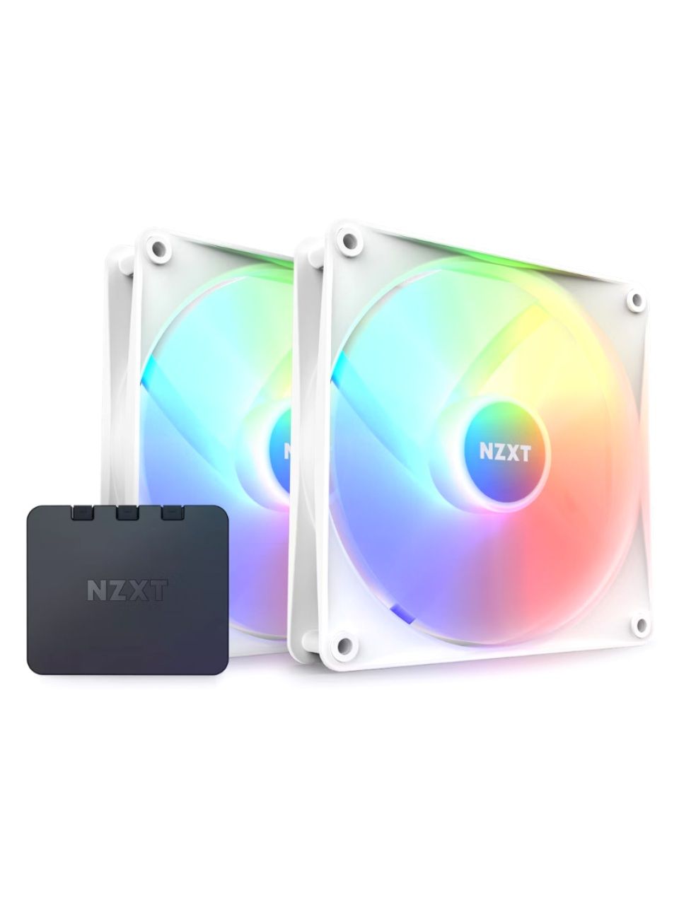 Комплект кулеров для компьютерного корпуса NZXT F140 RGB Core RF-C14DF-W1 White 2в1