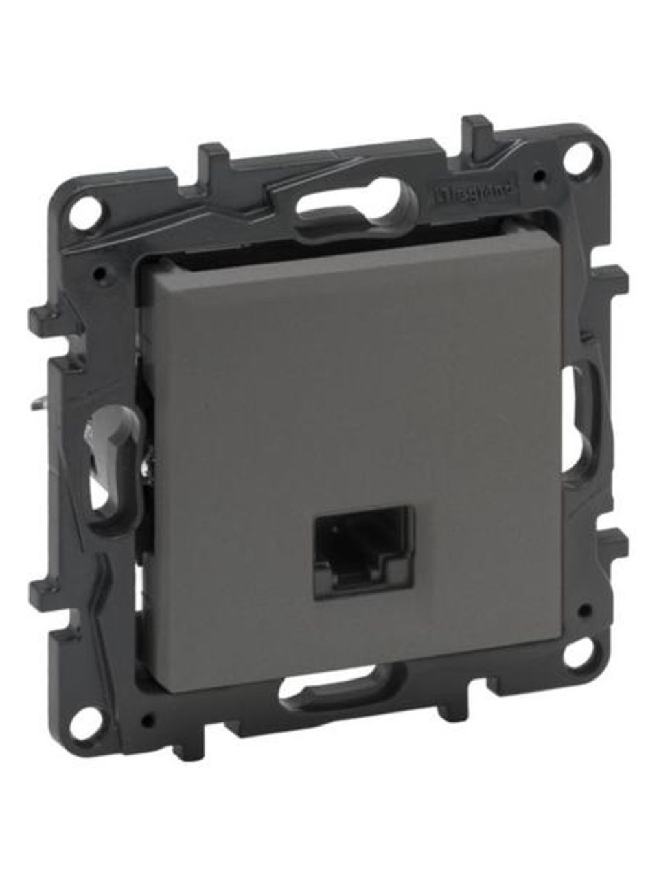 Информационная розетка одинарная Niloe Step RJ45 Кат.5e UTP Сталь
