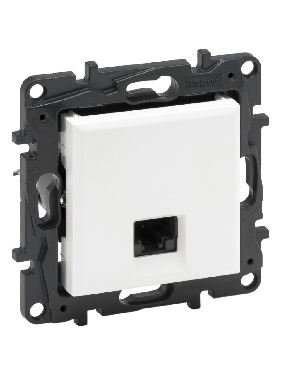 Информационная розетка одинарная Niloe Step RJ45 Кат.6 UTP Белый