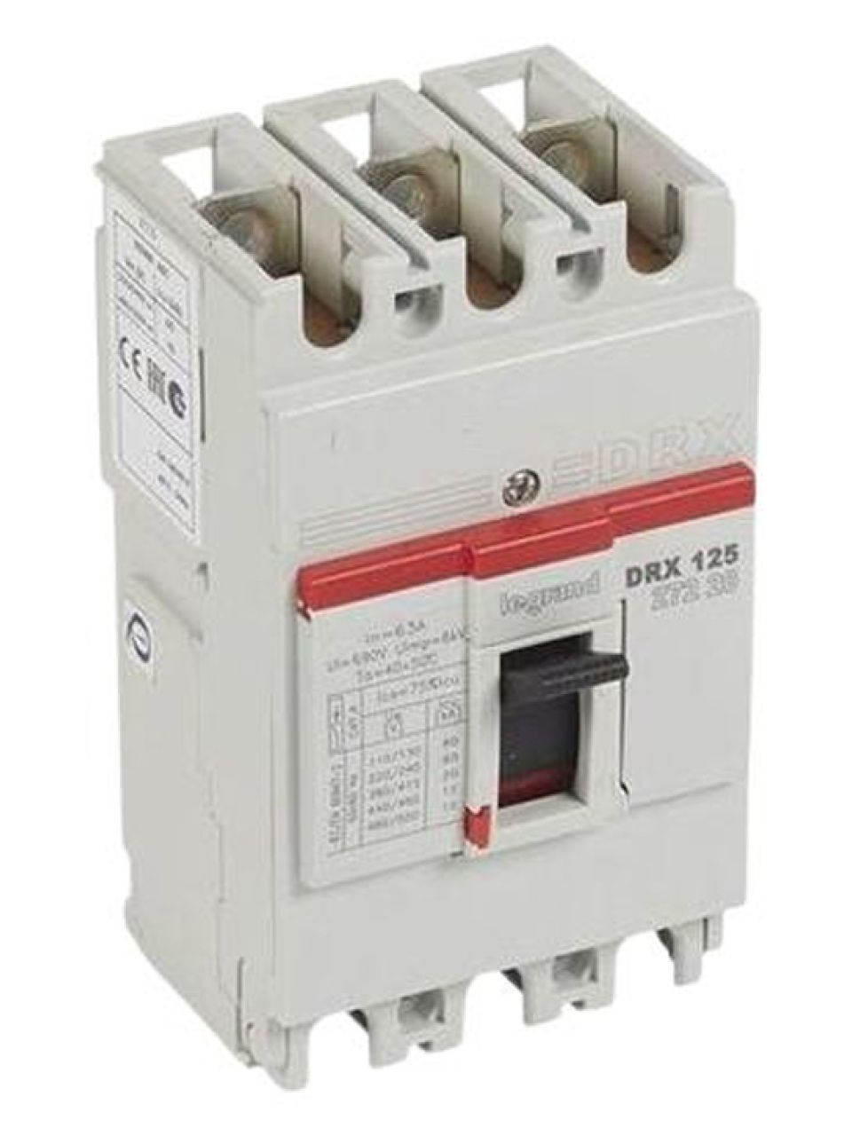 Автоматический выключатель Legrand 27220 3П 63A DRX125 20kA термомагнитный
