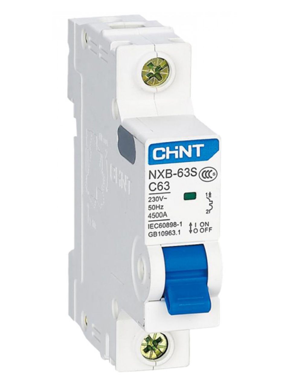 Автоматический выключатель CHINT NXB-63S 1P 1A C 4,5kA