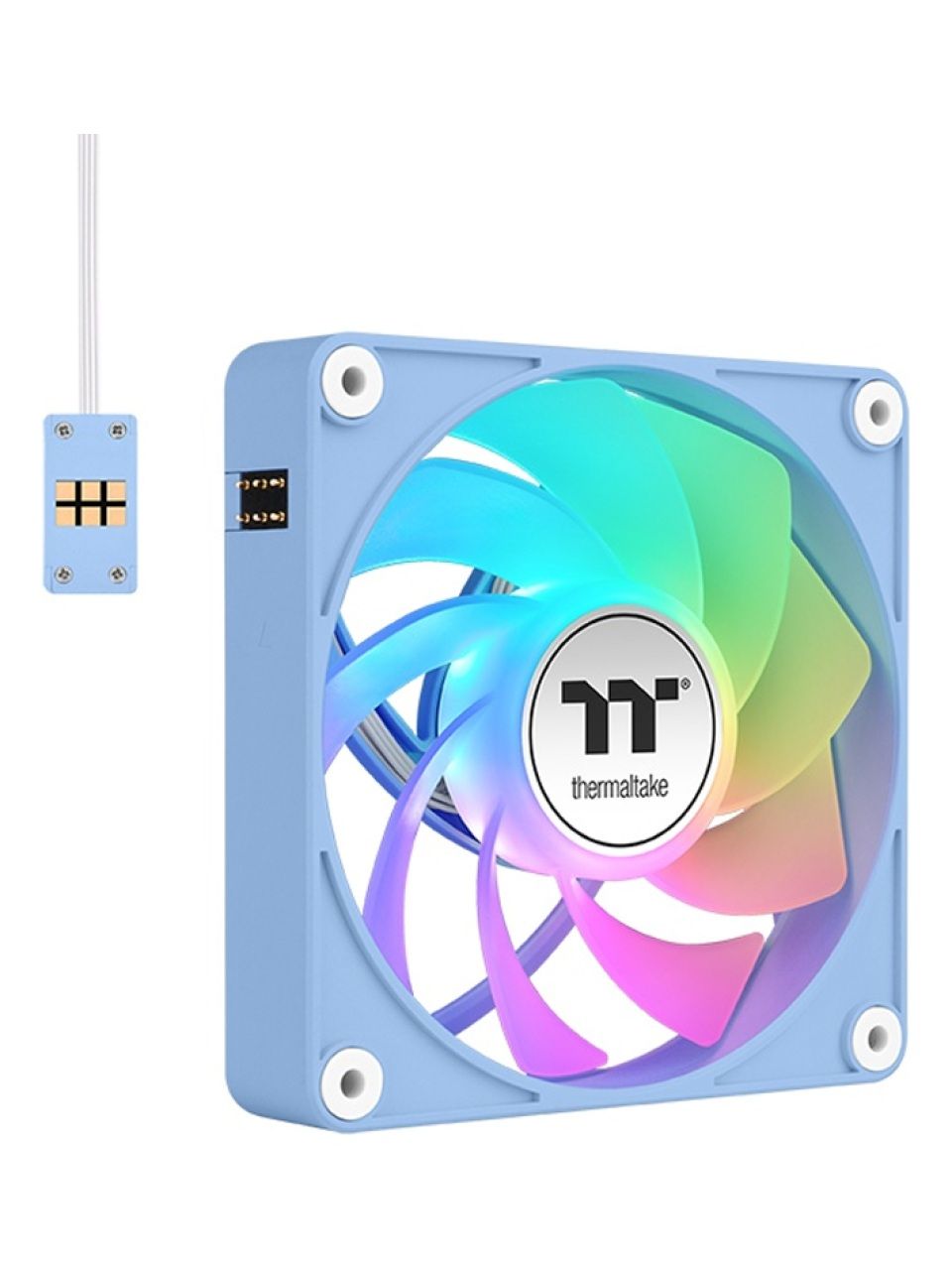 Кулер для компьютерного корпуса Thermaltake CT120 ARGB Sync PC Cooling Fan Hydrangea Blue (3 pack)