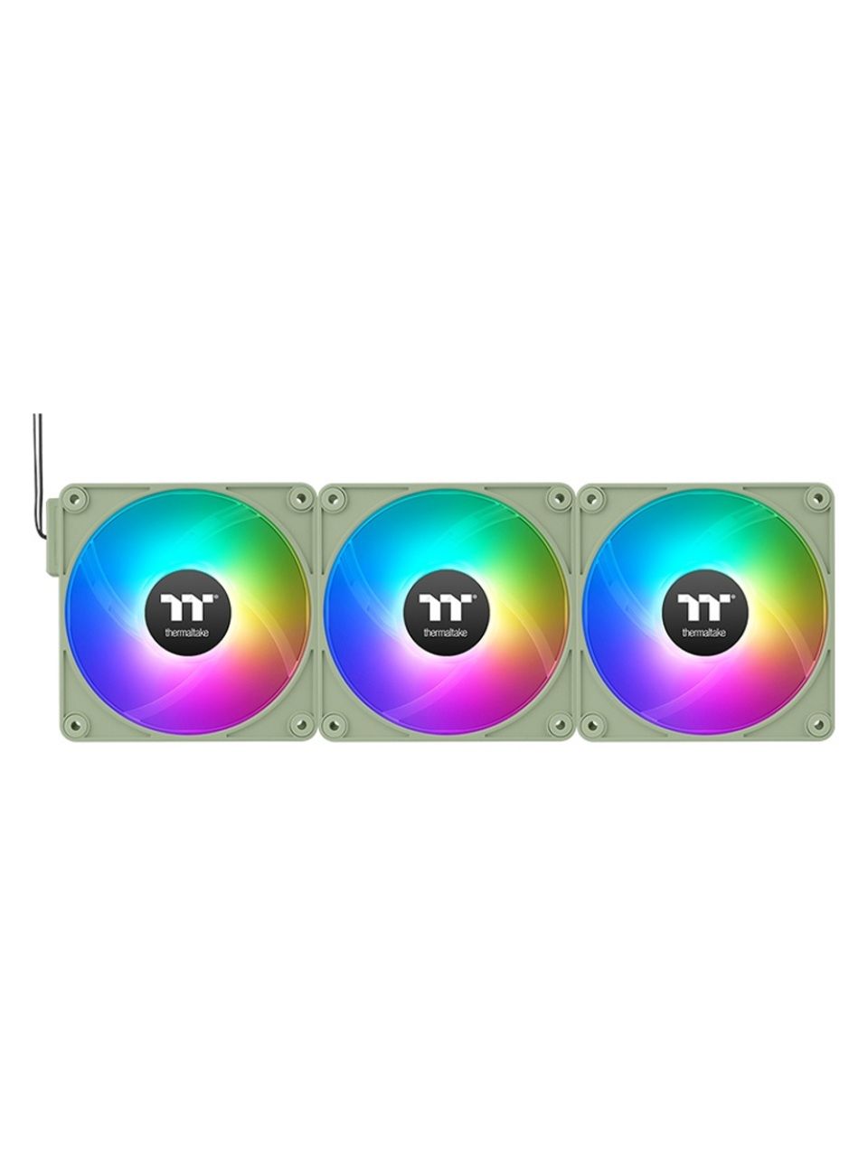 Кулер для компьютерного корпуса Thermaltake CT140 ARGB Sync PC Cooling Fan Matcha Green (3 pack)
