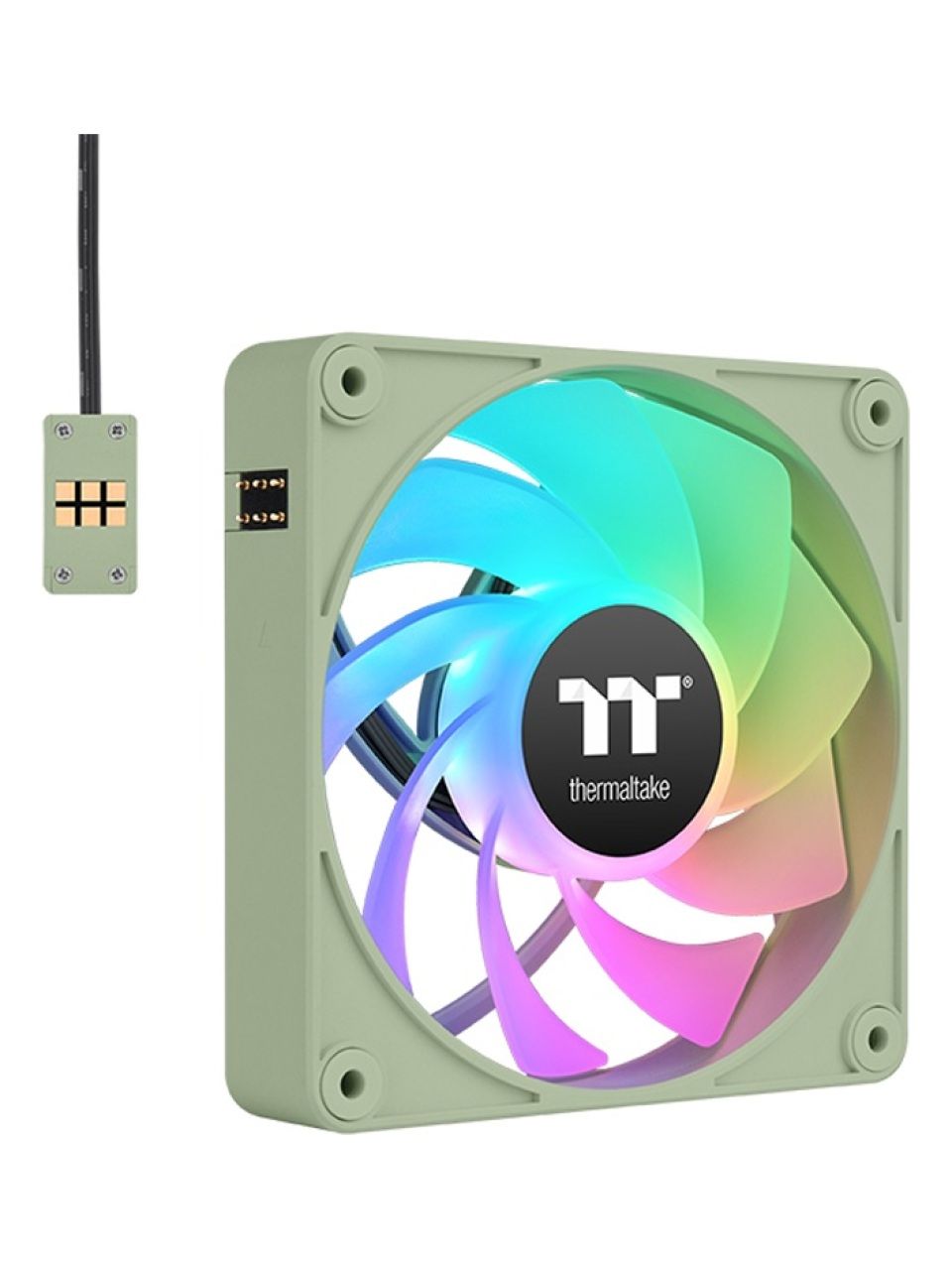Кулер для компьютерного корпуса Thermaltake CT140 ARGB Sync PC Cooling Fan Matcha Green (3 pack)