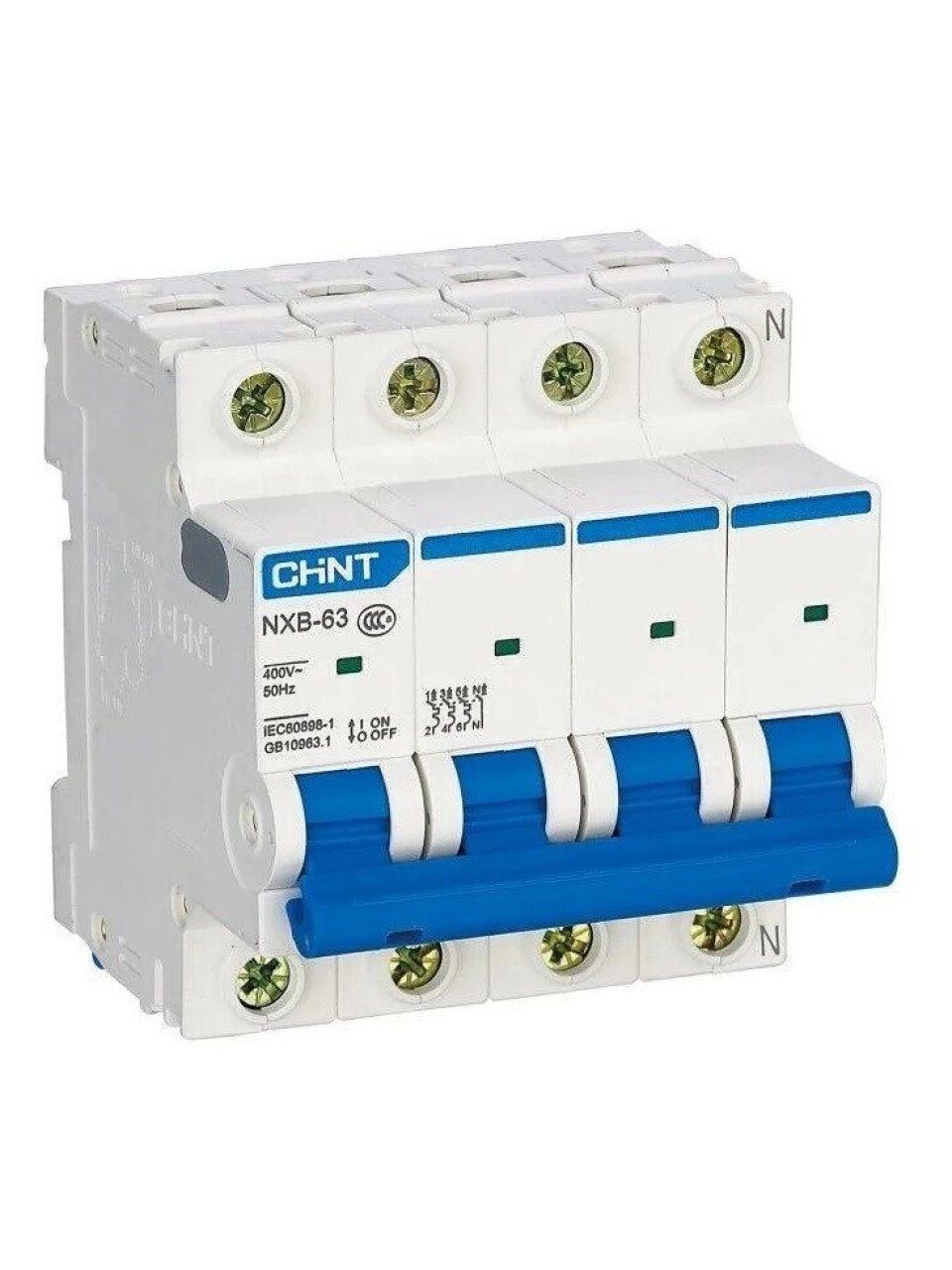Автоматический выключатель CHINT NXB-63S 4P 40A C 4,5kA