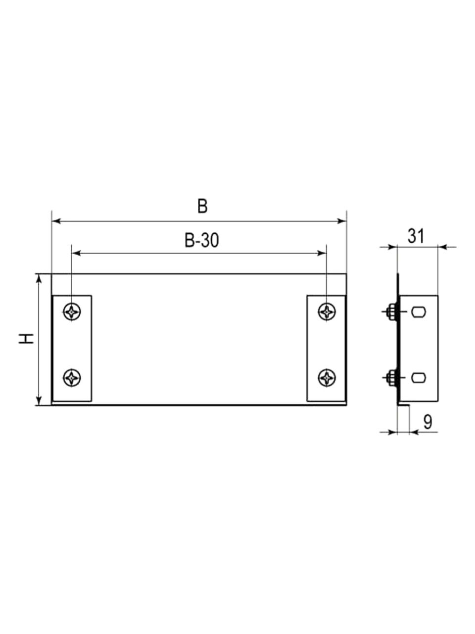 Заглушка цельная ТС DKC 600х50