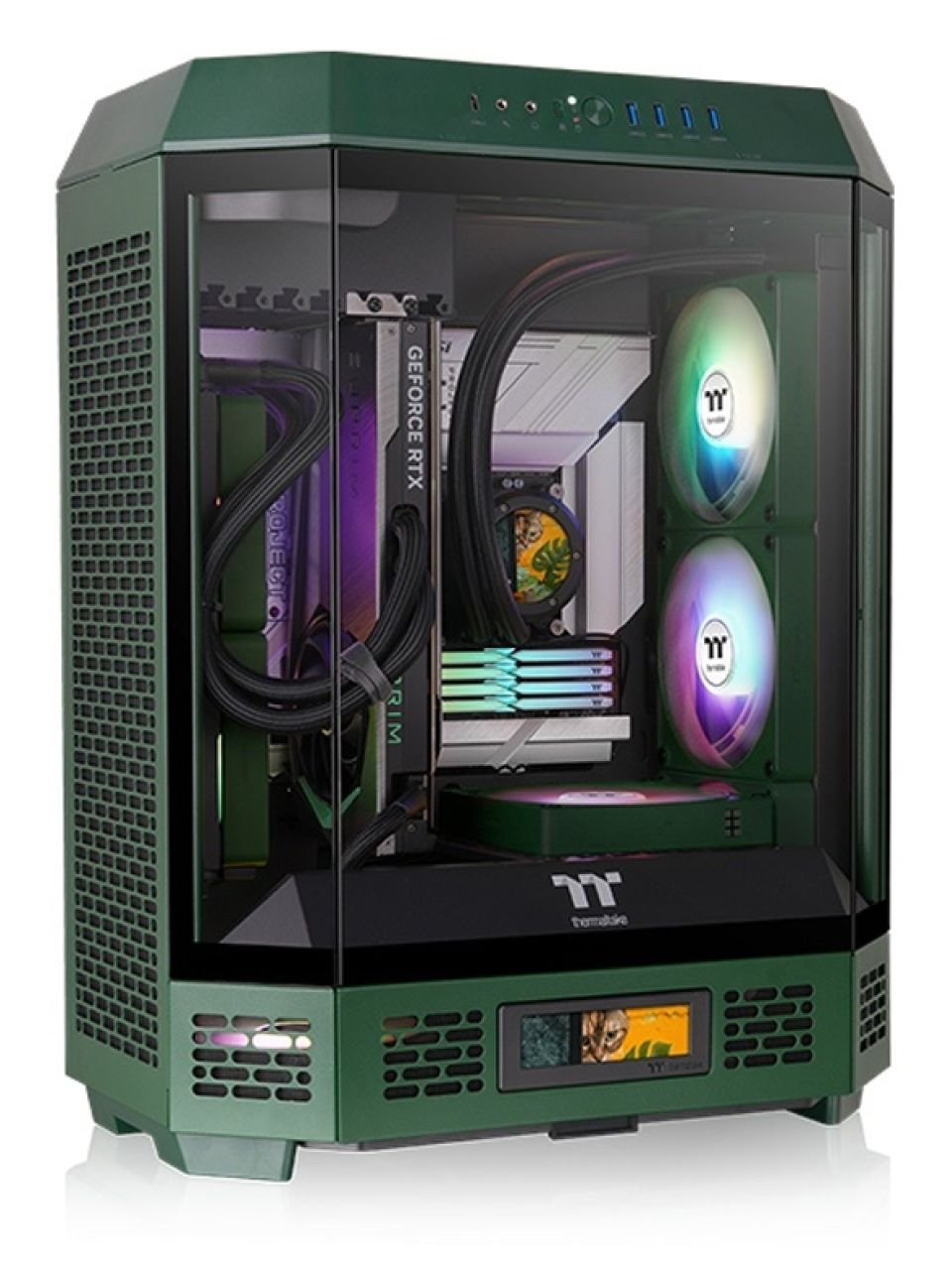 Компьютерный корпус Thermaltake The Tower 600 Racing Green без Б/П