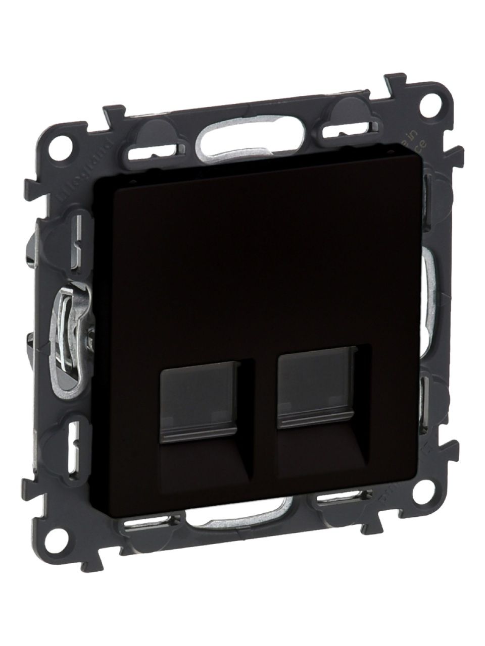 Информационная розетка двойная Legrand Valena Life RJ45 Кат.6 UTP с лиц. пан. антрацит