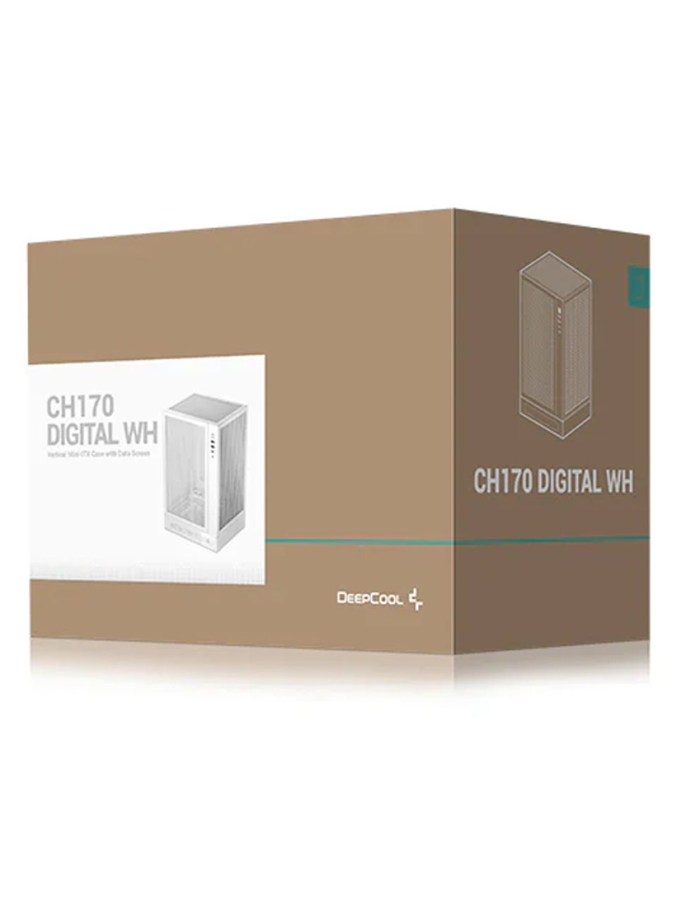 Компьютерный корпус Deepcool CH170 DIGITAL WH без Б/П