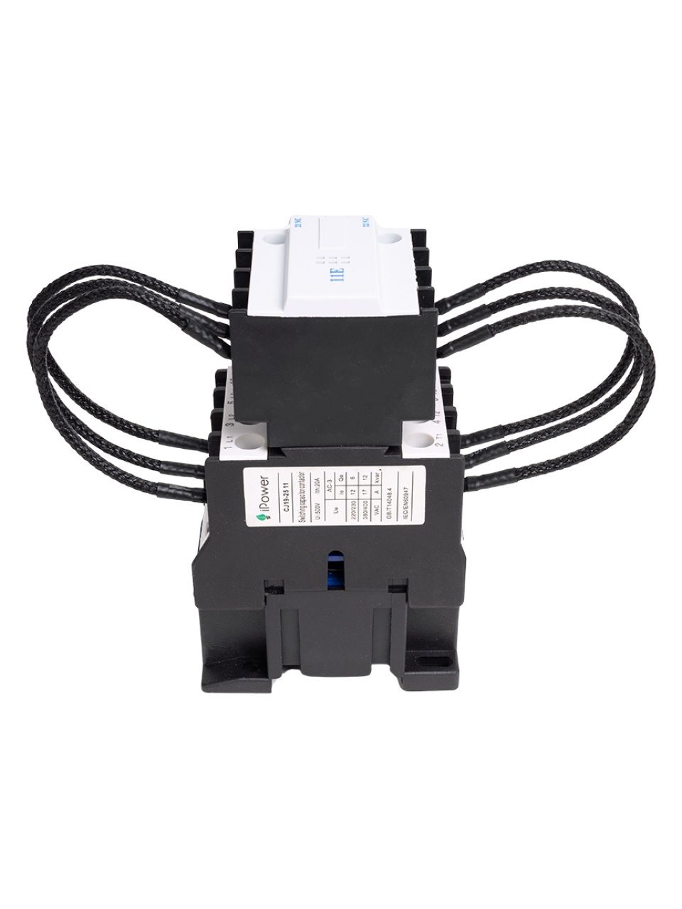 Контактор КРМ iPower CJ19-25A 10кВАр 1НО+1НЗ 230В