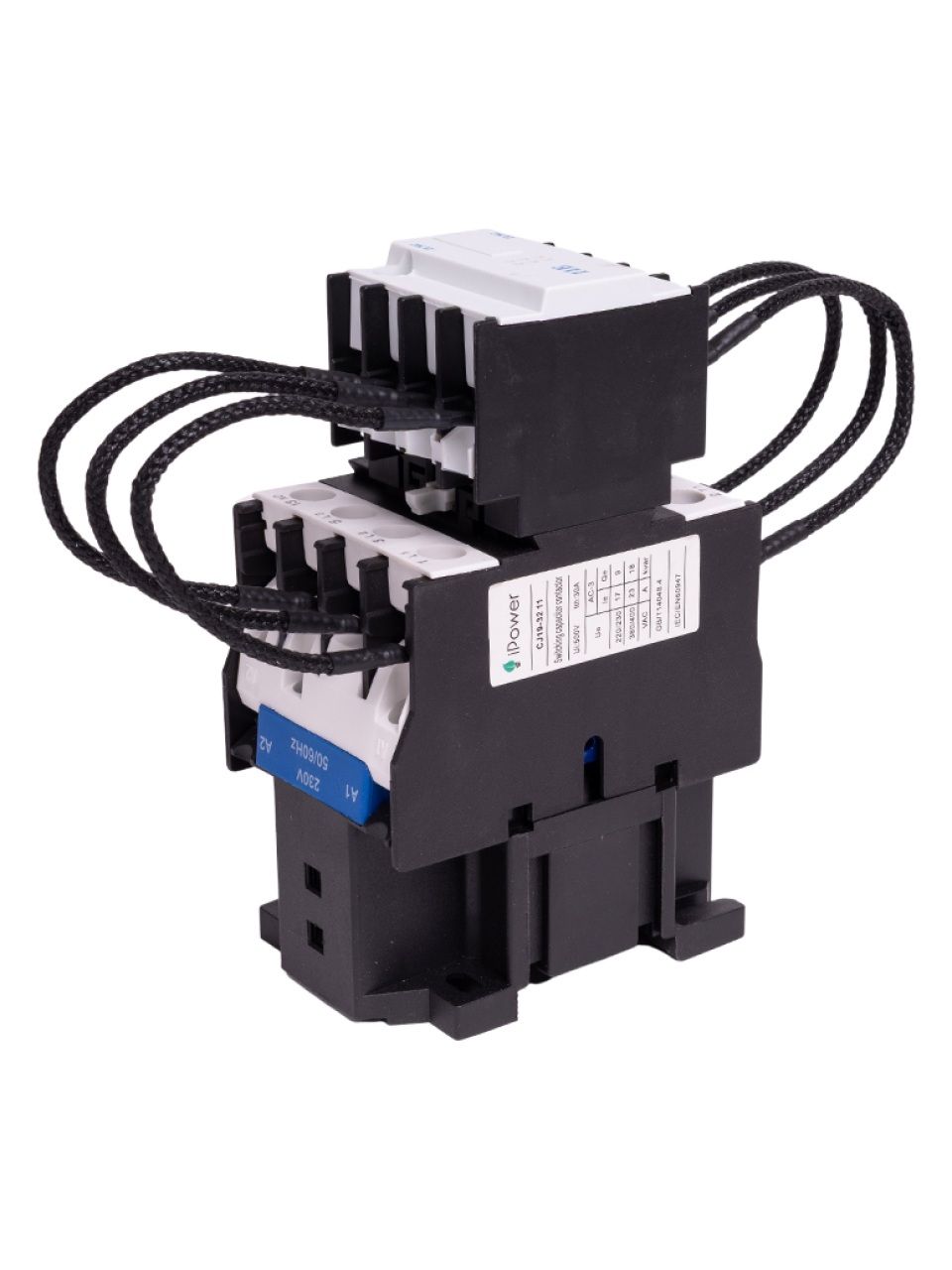 Контактор КРМ iPower CJ19-32A 15кВАр 1НО+1НЗ 230В
