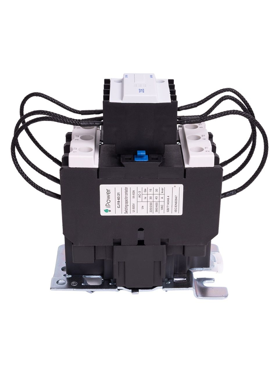 Контактор КРМ iPower CJ19-63A 30кВАр 2НО+1НЗ 230В