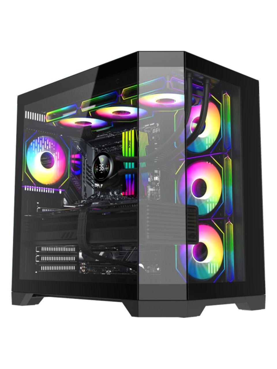 Компьютерный корпус Gamemax Hype-A BK Black без Б/П