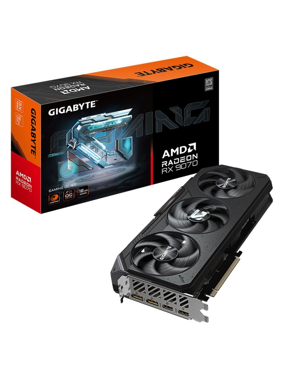 Видеокарта Gigabyte (GV-R9070GAMING OC-16GD) Radeon RX 9070 GAMING OC 16G