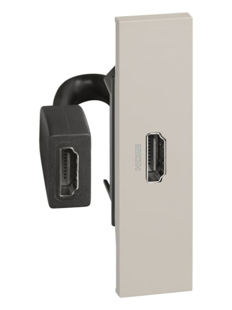 Лицевая панель Bticino KМ14 Living Now для розетки HDMI 1 модуль песочный