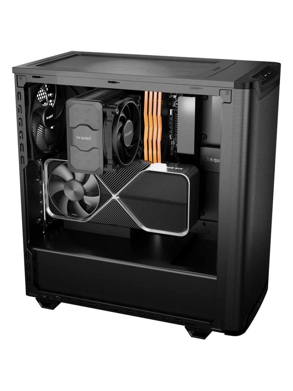Компьютерный корпус Bequiet! Pure Base 501 Airflow Window Black Без Б/П