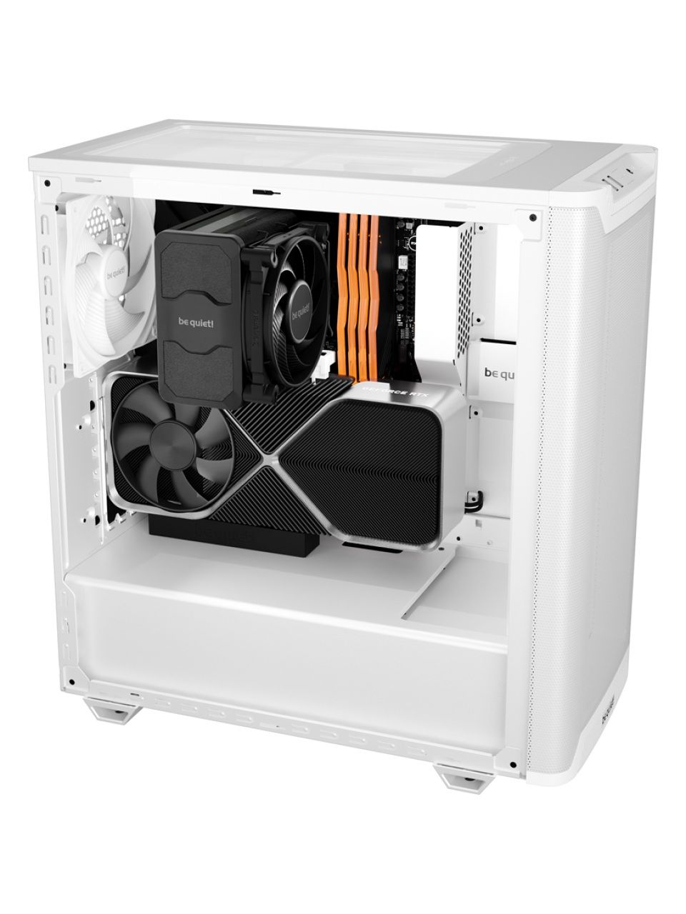 Компьютерный корпус Bequiet! Pure Base 501 Airflow Window White Без Б/П