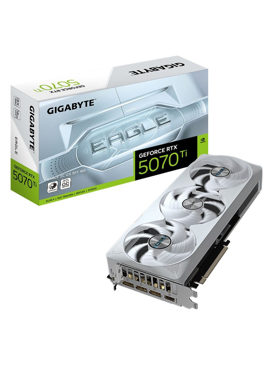 Видеокарта Gigabyte (GV-N507TEAGLEOC ICE-16GD) RTX5070Ti EAGLE OC ICE 16G