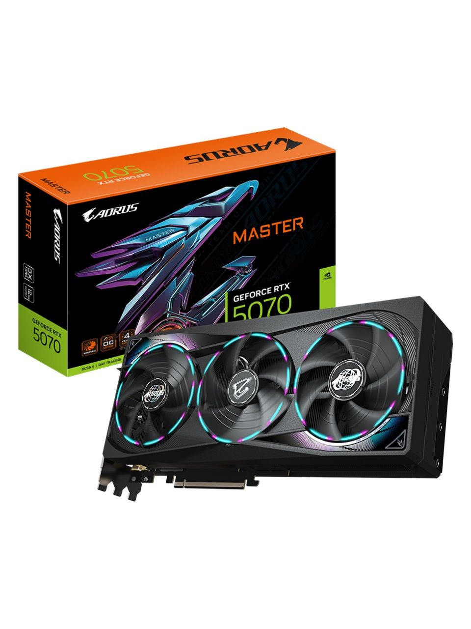 Видеокарта Gigabyte (GV-N5070AORUS M-12GD) RTX5070 AORUS MASTER 12G