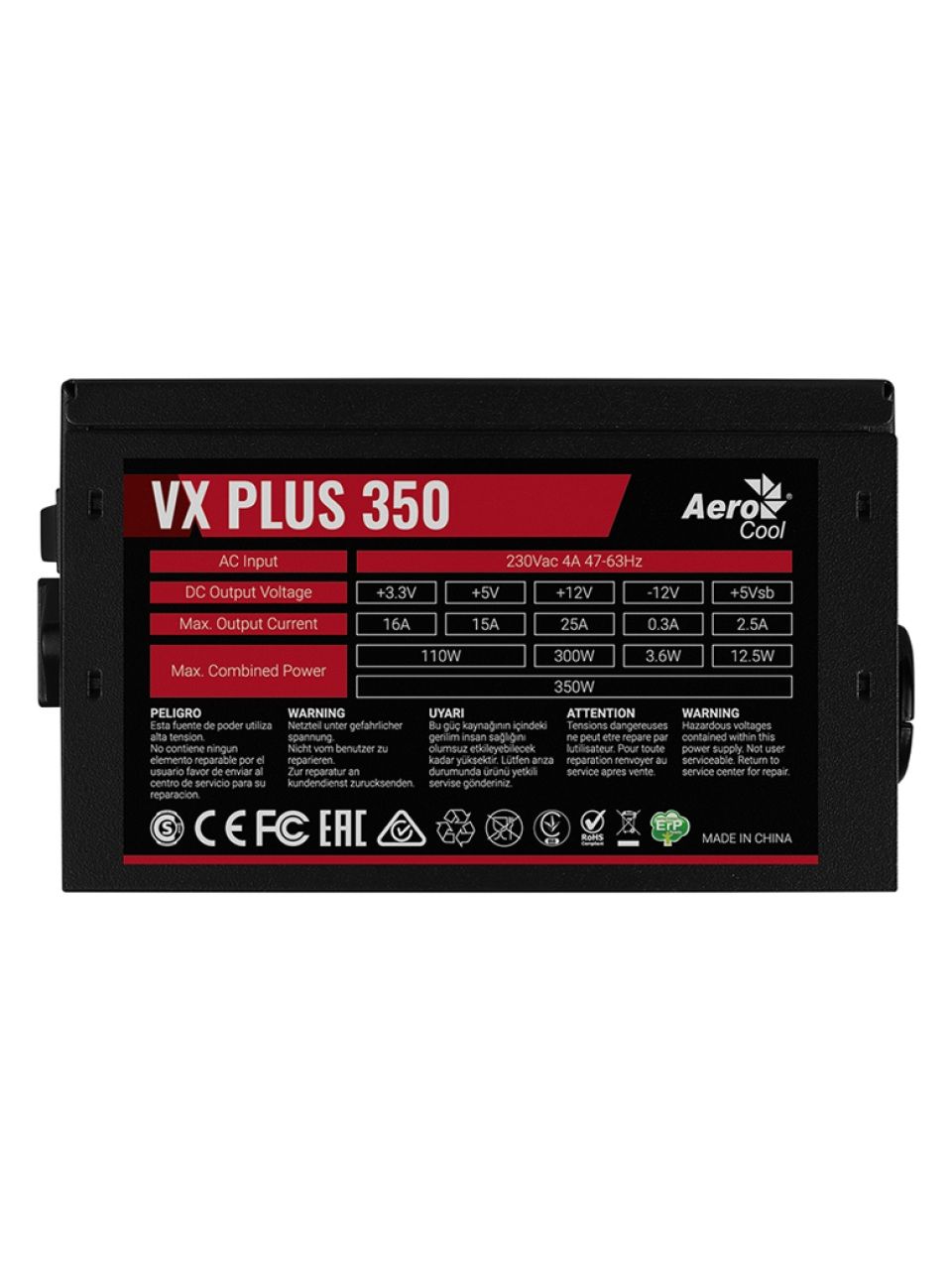 Блок питания Aerocool VX PLUS Stealth 350