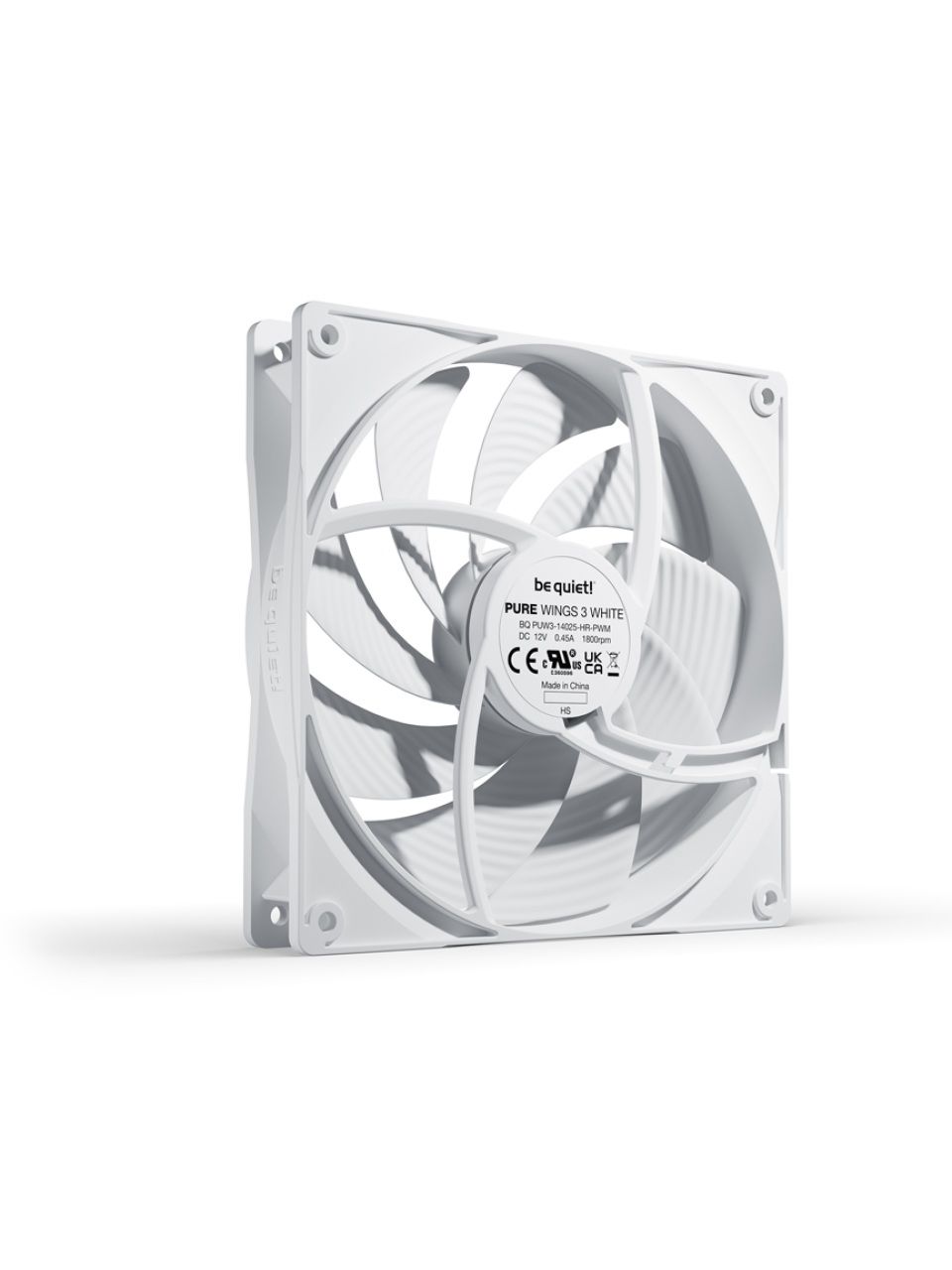 Вентилятор для компьютерного корпуса Bequiet! Pure Wings 3 140mm PWM high-speed White