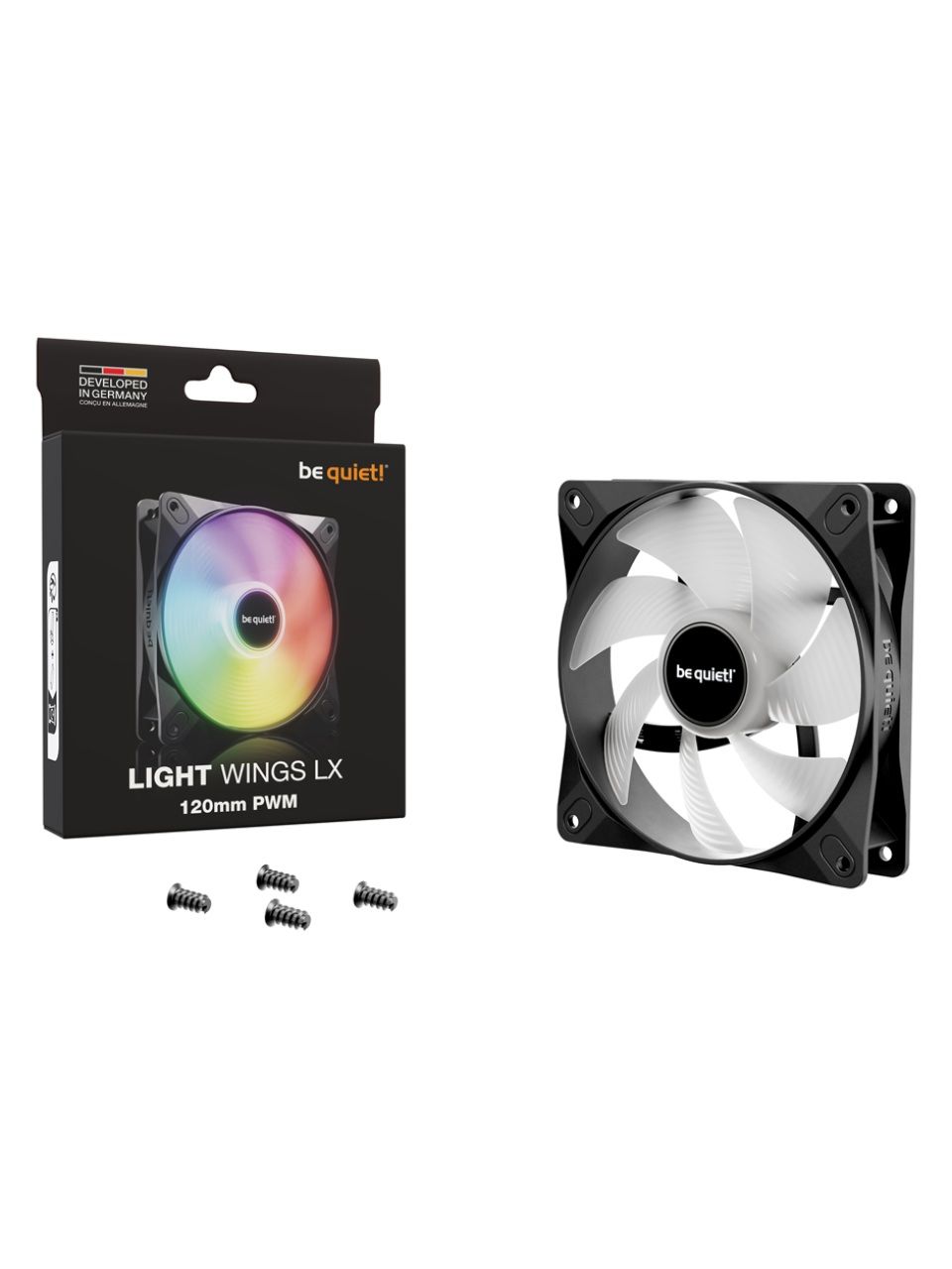 Вентилятор для компьютерного корпуса Bequiet! Light Wings LX 120mm PWM