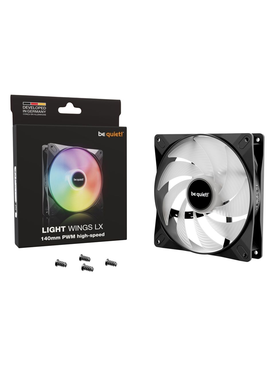 Вентилятор для компьютерного корпуса Bequiet! Light Wings LX 140mm PWM high-speed