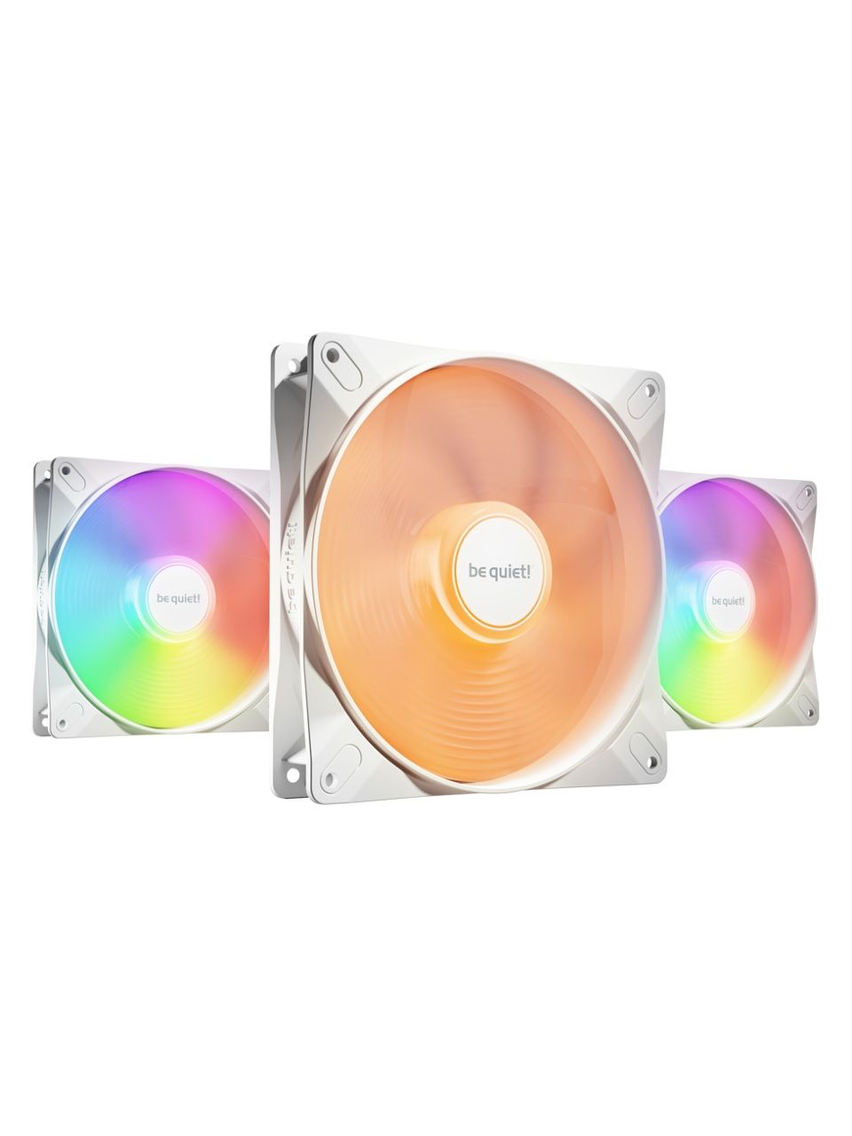 Вентилятор для компьютерного корпуса Bequiet! Light Wings LX 140mm PWM high-speed White Triple pack