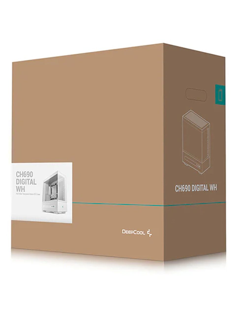 Компьютерный корпус Deepcool CH690 DIGITAL WH без Б/П