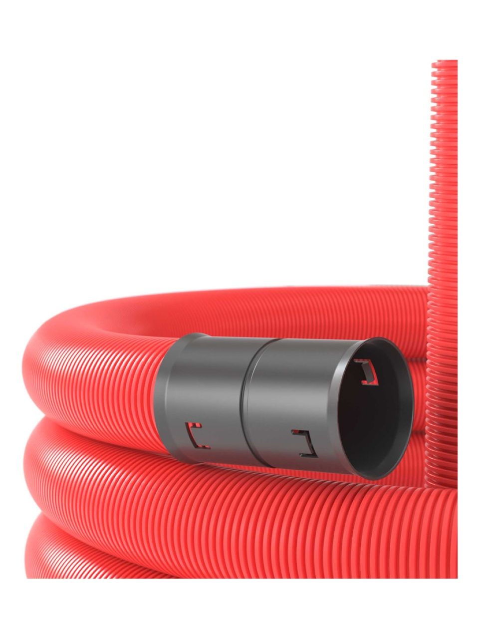 Двустенная труба ПНД DKC 121963 гибкая для кабельной канализации д.63мм с протяжкой