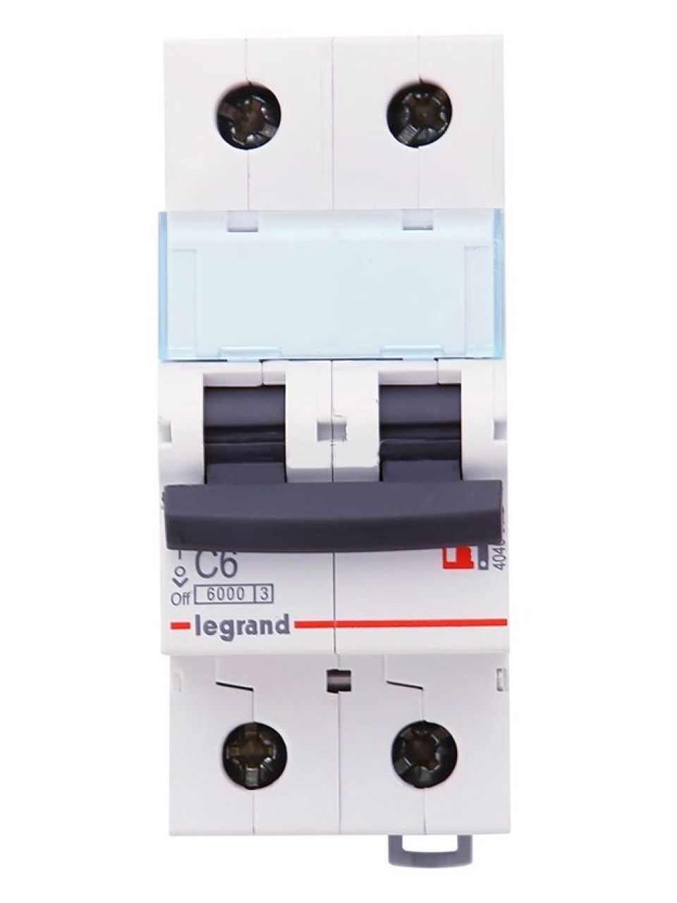Автоматический выключатель Legrand 404039 2П C 6A TX3 6000 6kA