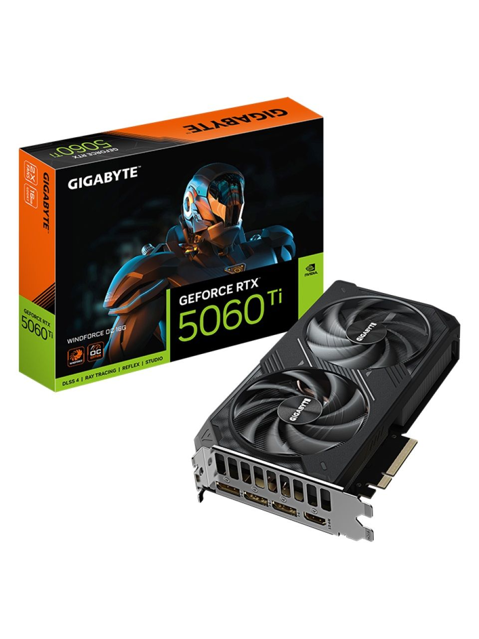 Видеокарта Gigabyte (GV-N506TWF2OC-16GD) RTX5060Ti WINDFORCE OC 16G