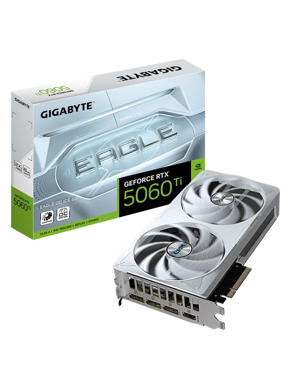 Видеокарта Gigabyte (GV-N506TEAGLEOC ICE-8GD) RTX5060Ti EAGLE OC ICE 8G