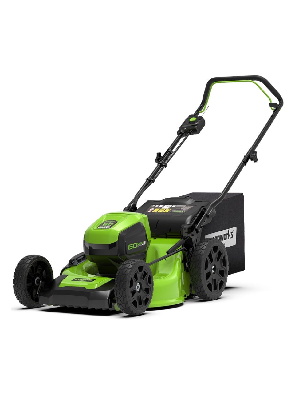 Газонокосилка аккумуляторная Greenworks 2502807UB 60V 46 см бесщеточная с 1хАКБ 4 Ач и ЗУ