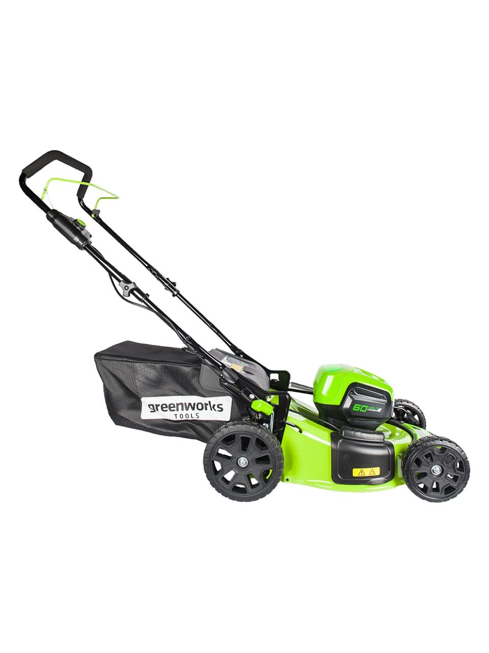 Газонокосилка аккумуляторная Greenworks 2502807UB 60V 46 см бесщеточная с 1хАКБ 4 Ач и ЗУ