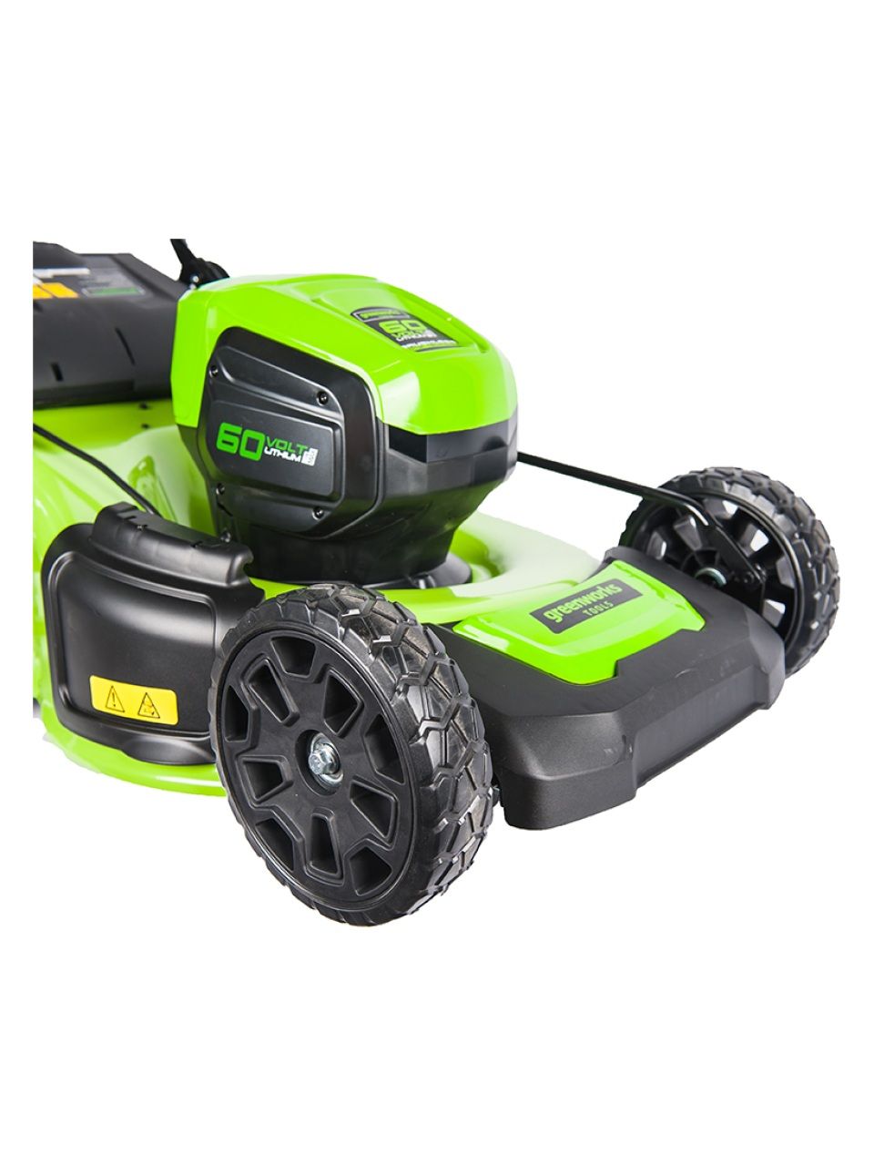 Газонокосилка аккумуляторная Greenworks 2502807UB 60V 46 см бесщеточная с 1хАКБ 4 Ач и ЗУ