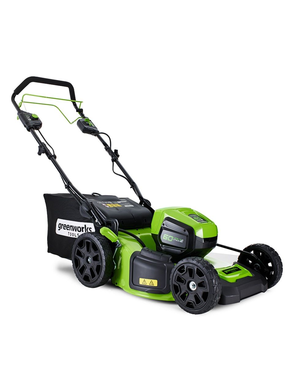 Газонокосилка аккумуляторная Greenworks 2502907UB 60V 46 см самоходная бесщеточная c 1хАКБ 4Ач и ЗУ