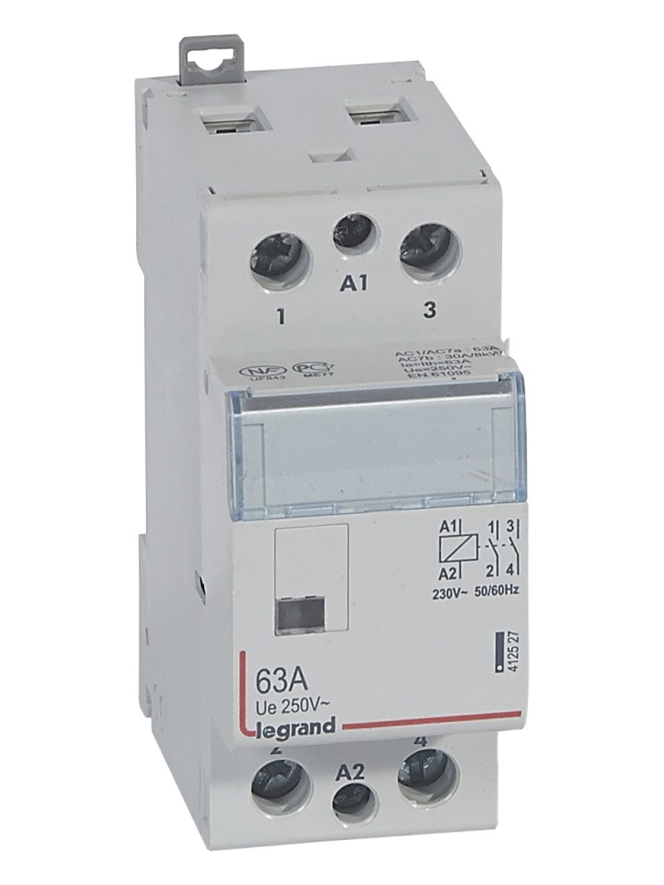 Модульный контактор Legrand 412527 2НО 63А CX³ 250/230В AC