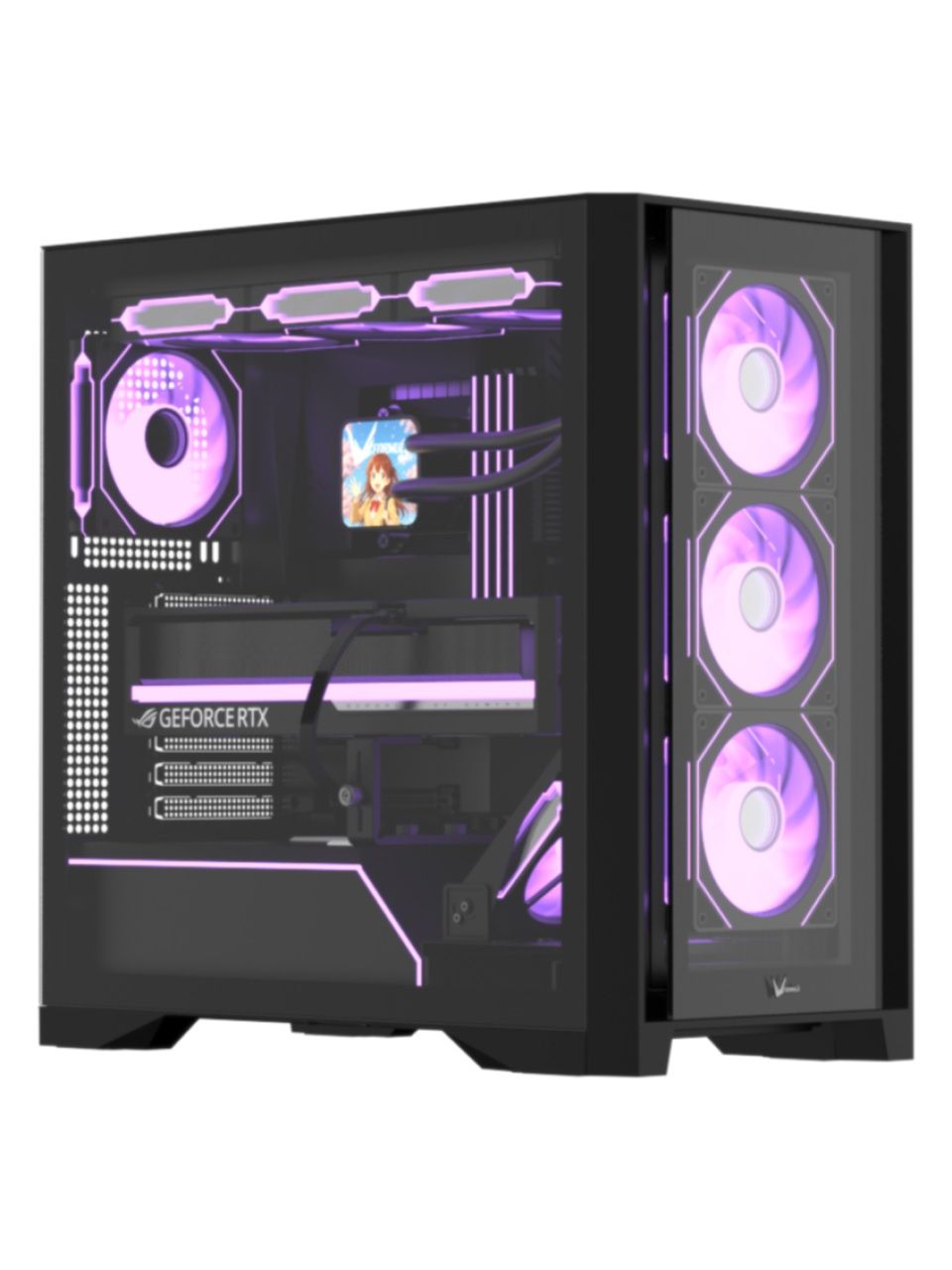 Компьютерный корпус Formula V Air Power G8 Cosmic Black без Б/П