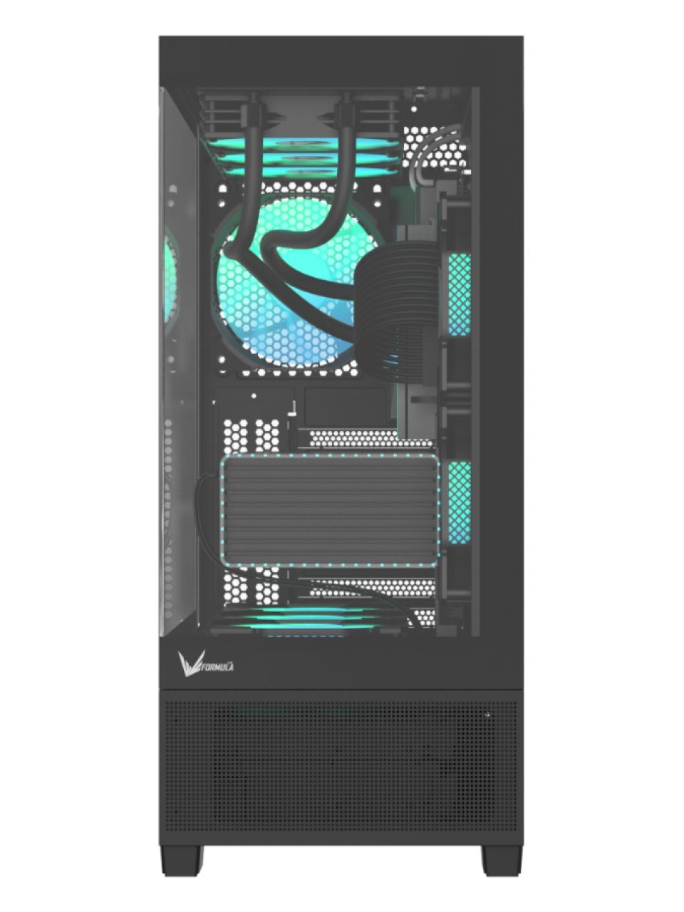 Компьютерный корпус Formula V Crystal E1 Floe Black без Б/П
