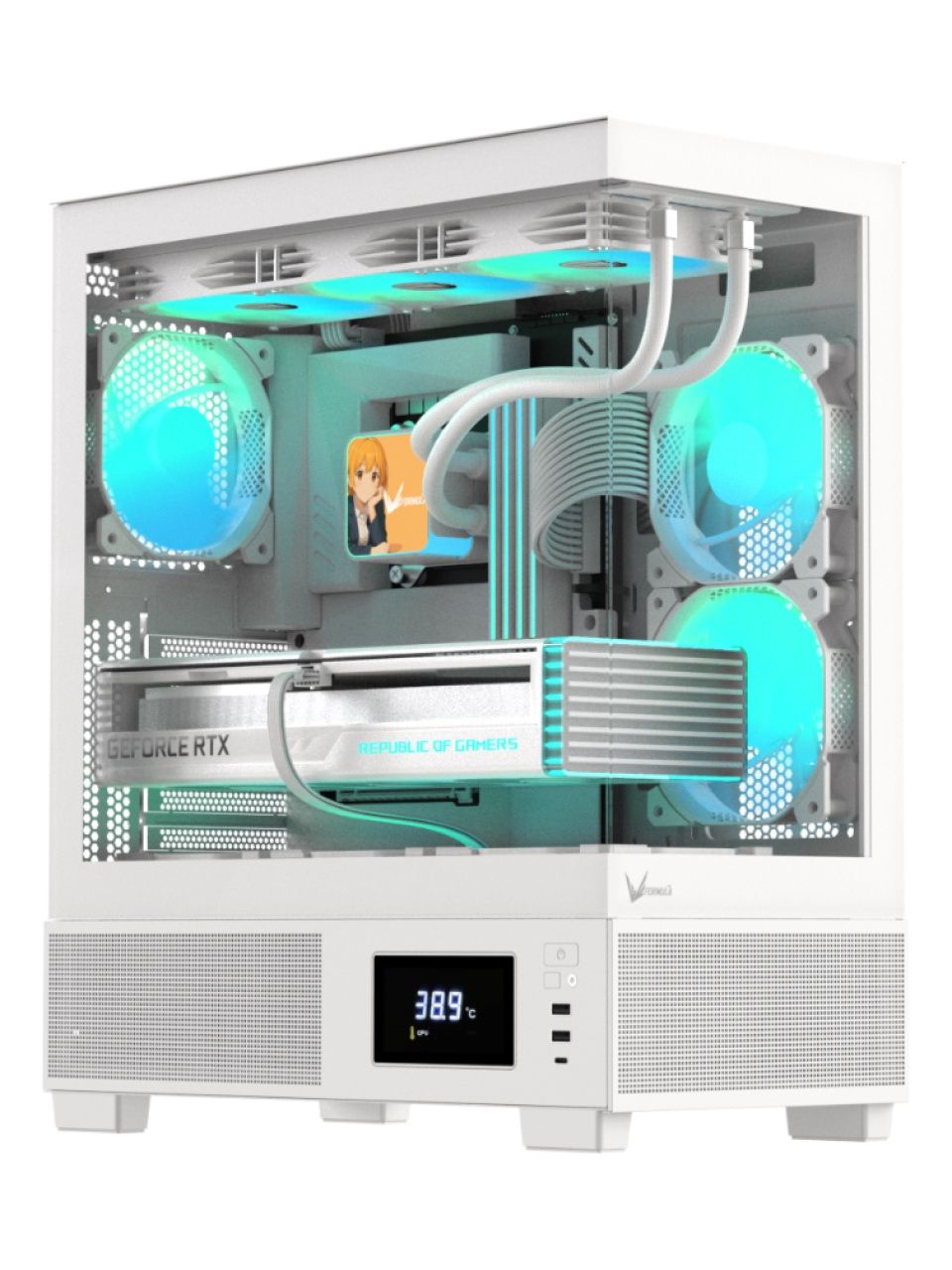 Компьютерный корпус Formula V Crystal E1 Cosmic White без Б/П