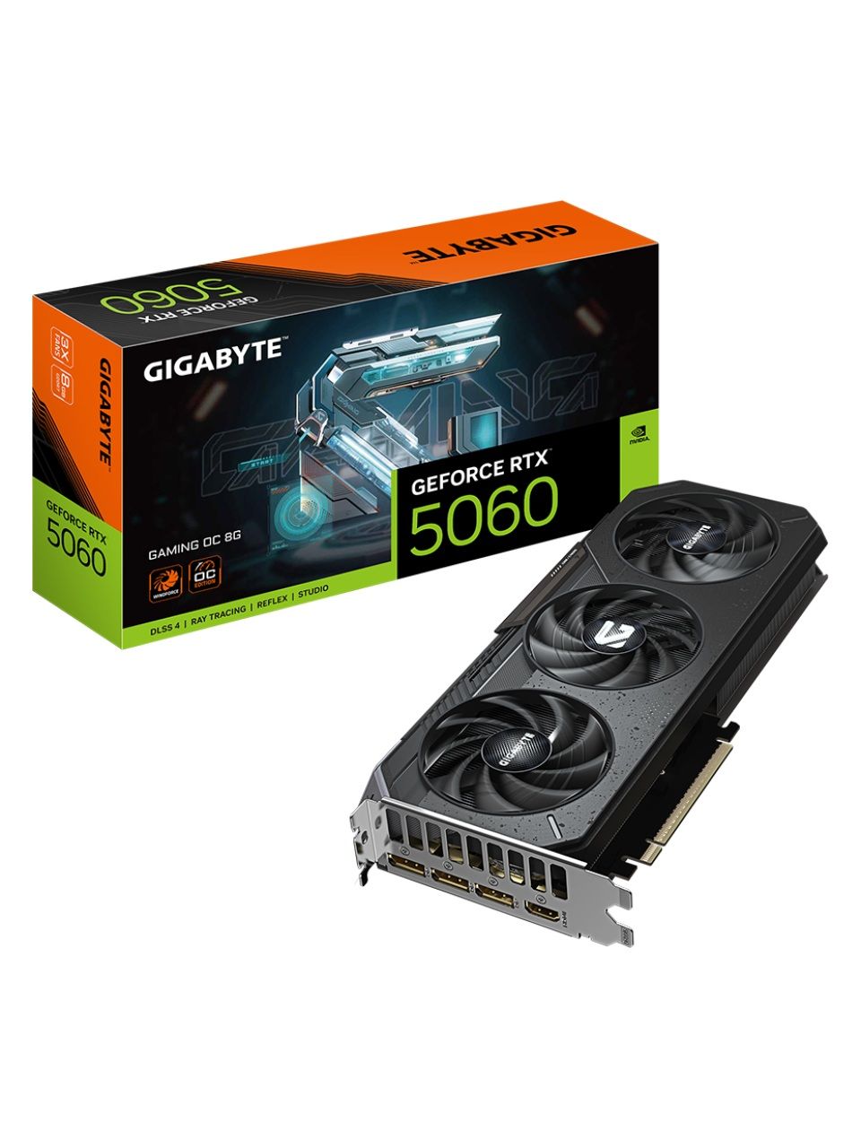 Видеокарта Gigabyte (GV-N5060GAMING OC-8GD) RTX5060 GAMING OC 8G